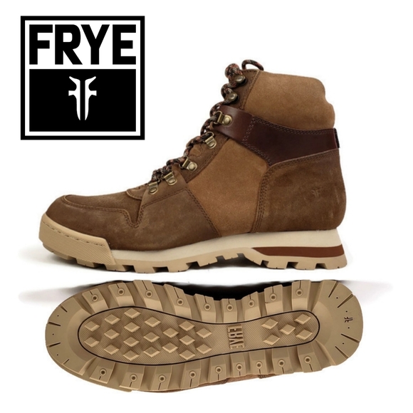 Frye Summit Hiker Suede Leather Boots Sz 9 - Picture 1 of 11